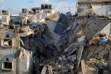 Následky izraelského útoku na město Rafah