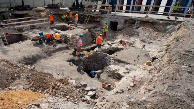 Objev archeologů leží se rozkládá na bývalé ploše odpočinkové zóny