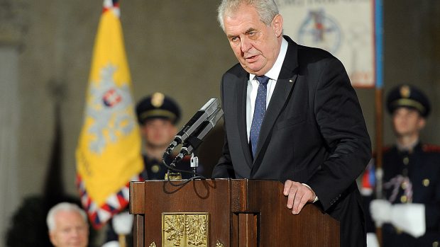 Prezident Miloš Zeman udělil státní vyznamenání