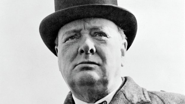 Britský premiér za druhé světové války Winston Churchill