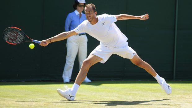 Český tenista Lukáš Rosol na Wimbledonu