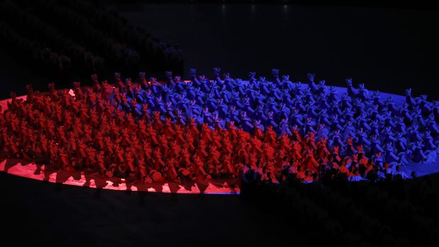Slavnostní zahájení zimních olympijských her v jihokorejském Pchjongčchangu