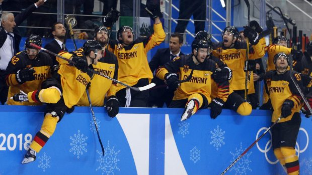 Němečtí hokejisté právě postoupili do finále olympijského turnaj