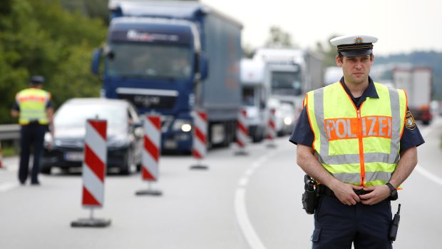 Německá policie kontroluje hranice země