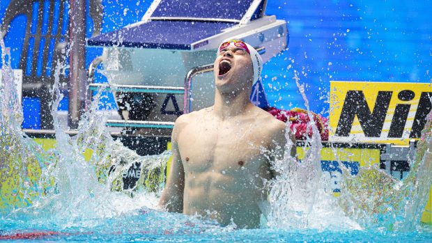 Plavec Sun Jang na mistrovství světa v plavání v jihokorejském Kwangdžu v létě 2019