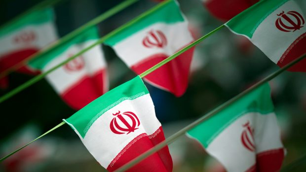 Írán, íránské vlajky, íránská vlajka (ilustrační  foto)