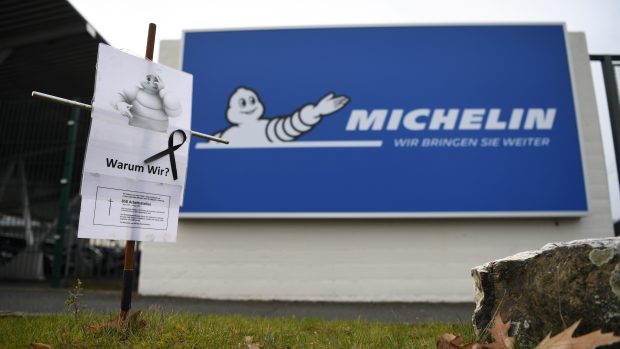 Továrna na pneumatiky Michelin, která se bude brzy zavírat