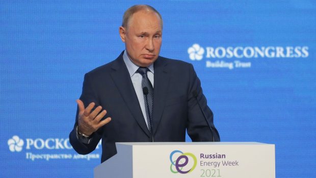 Vladimir Putin na energetické konferenci v Moskvě