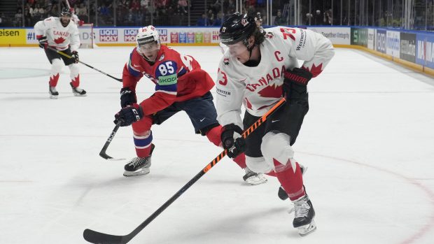 Kapitán kanadských hokejistů Tyler Toffoli na šampionátu získal šest bodů za 3 góly a 3 asistence