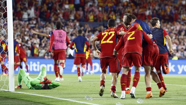 Španělští fotbalisté o triumfu nad Chorvatskem rozhodli v penaltovém rozstřelu