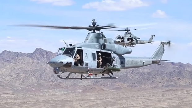 Vojenský vrtulník UH-1Y americké firmy Bell (ilustrační foto)