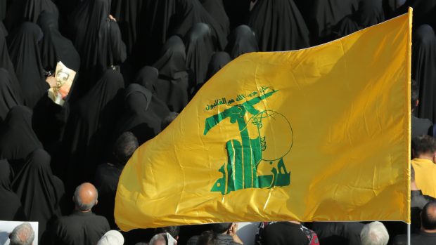 Vlajka libanonského hnutí Hizballáh