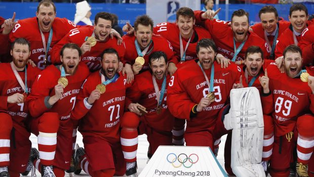Hokejový turnaj vyhráli Olympijští sportovci z Ruska