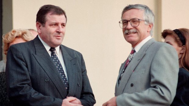 Vladimír Mečiar a Václav Klaus. Muži, kteří rozdělili Československo