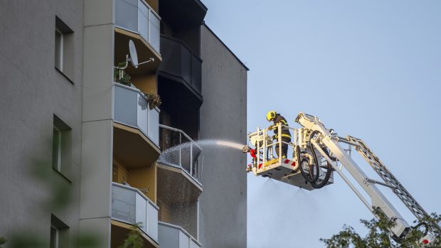 Požár v Bohumíně propukl v jednom z bytů v jedenáctém patře