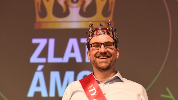 Marek Valášek z Anglicko-českého gymnázia Amazon v Praze, vítěz ankety o nejoblíbenějšího učitele Zlatý Ámos