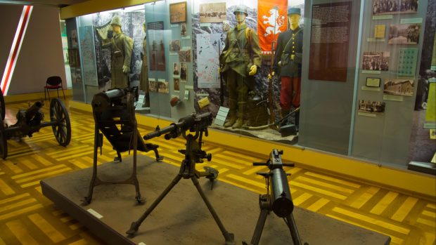 Expozice Armádního muzea Žižkov před rekonstrukcí