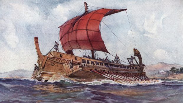 Až do pozdního středověku středomořské plachetnice neuměly plout proti větru