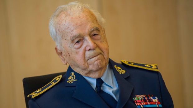 Generál Milan Píka při oslavě 95. narozenin v roce 2017