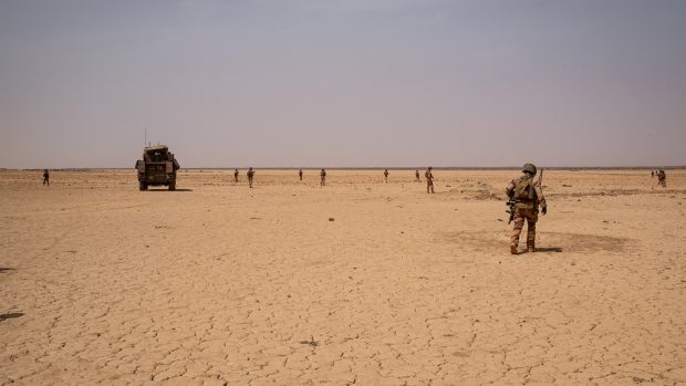 Francouzští vojáci v Mali, duben 2022