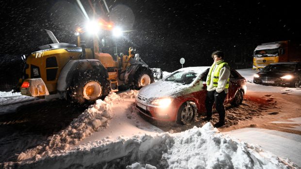 Extrémní mrazy omezily dopravu ve Švédsku