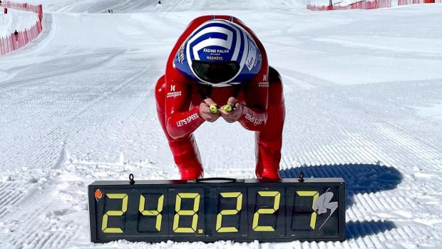 Radim Palán přepsal český rekord v rychlostním lyžování