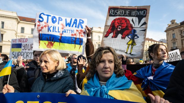 Pochod na podporu Ukrajiny