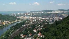 Pohled na Ústí nad Labem