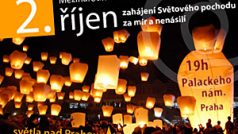 V Praze se budou u příležitosti startu Světového pochodu vypouštět thajské lucerny za mír