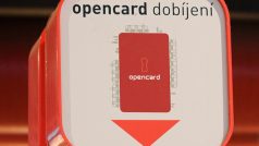 Dřívější ukazatel na dobíjení Opencard.