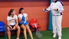 Tenis - Hana Mandlíková při tréninku