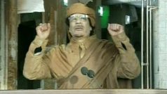 Kaddáfí Libye projev protest