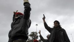 Oponenti Kaddáfího režimu oslavují svobodu libyjského města Benghází