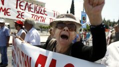 Demonstrace v Řecku, červen 2011