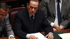 Silvio Berlusconi v italském parlamentu