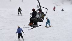 Počasí ve Špindlerově Mlýně v Krkonoších přeje zimním sportům