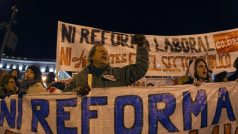Španělé protestují proti navrhované reformě zákoníku práce