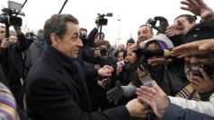 Nicolas Sarkozy na setkání s občany