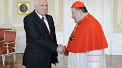 Dominika Duku přijal po návratu z Vatikánu prezident Václav Klaus