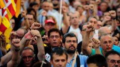 Demonstranti protestují v Barceloně proti dalším úsporným opatřením španělské vlády