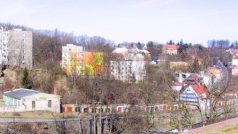 Pohled na Koželužskou ulici z hradu