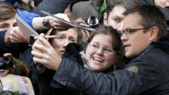 Herec Matt Damon byl na Berlinale obklopen fanoušky