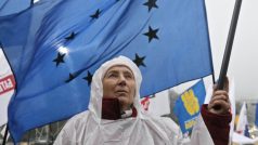 Proevropské demonstrace na Ukrajině