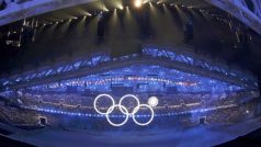 Zahajovací ceremoniál ZOH v Soči - jeden o olympijských kruhů selhal