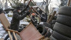 Protivládní aktivisté ve Lvově