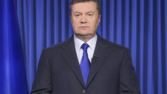 Sesazený ukrajinský prezident Viktor Janukovyč na snímku z 19. února
