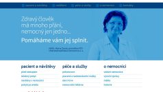 Nový vzhled internetových stránek uherskohradišťské nemocnice, včetně nového loga