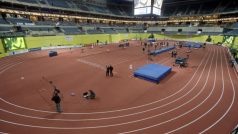 V O2 areně končí přípravy na atletický mítink Praha Indoor 2014
