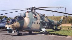 Bitevní vrtulník Mi-24 české armády