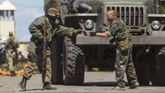 Ozbrojení proruští separatisté nedaleko Doněcka
